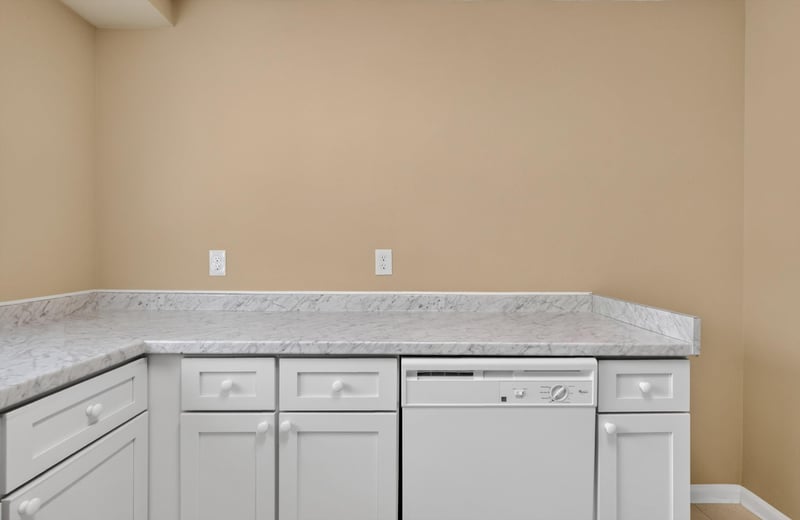 Kitchen counter with dishwasher at 5811 Atlantic Blvd unit 47, Jacksonville, FL 32207