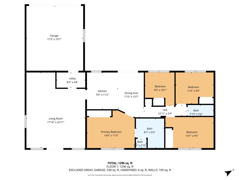 Floor plan 1 of 7388 Simms Dr, Jacksonville, FL 32209