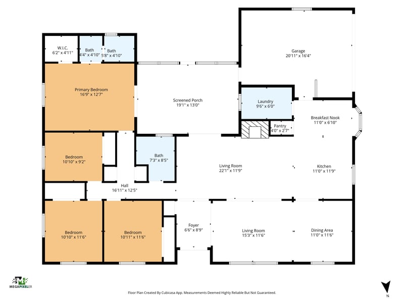 Floorplan at 2093 Derby Ct, Orange Park, FL 32073