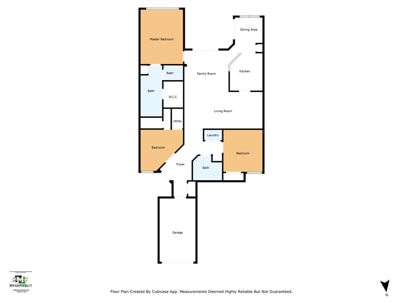 Floorplan at 6634 White Blossom Ct unit 9c, Jacksonville, FL 32258
