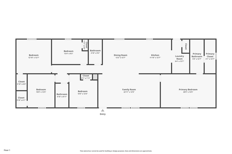 Floor plan 1 of 4745 Wendy St, Hastings, FL 32145