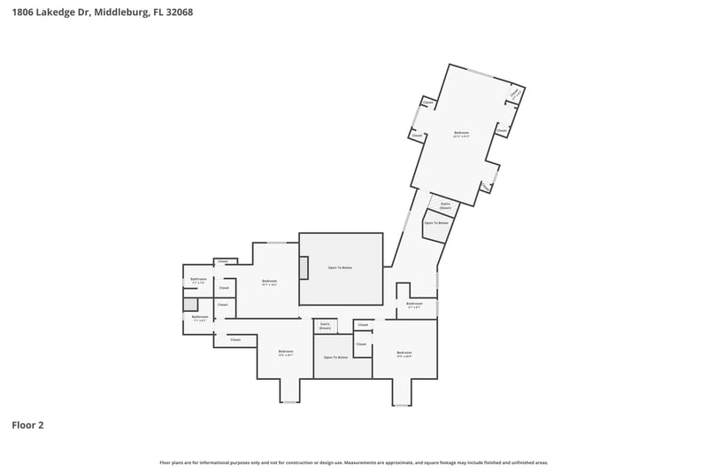 Floor plan 2 of 1806 Lakedge Dr, Middleburg, FL 32068