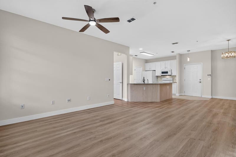 Living area open to kitchen at 11251 Campfield Dr unit 1202, Jacksonville, FL 32256