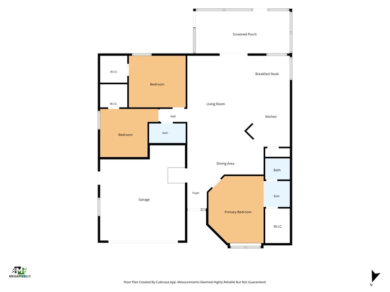 Floor plan 1 drawn by Megapixeler, Medford Ln, Jacksonville