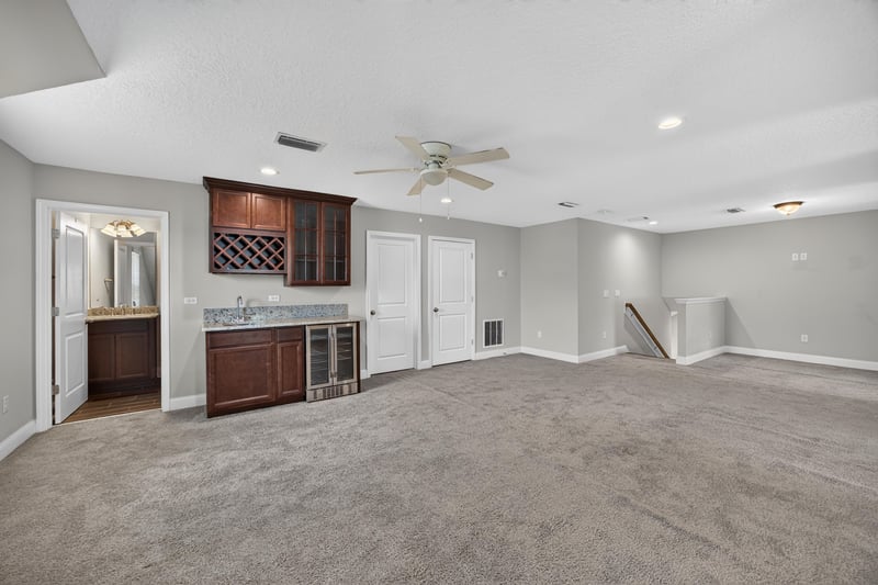 Bonus room with wet bar and built-in cabinetry at 53 Lumen Ct, St. Augustine, FL 32095