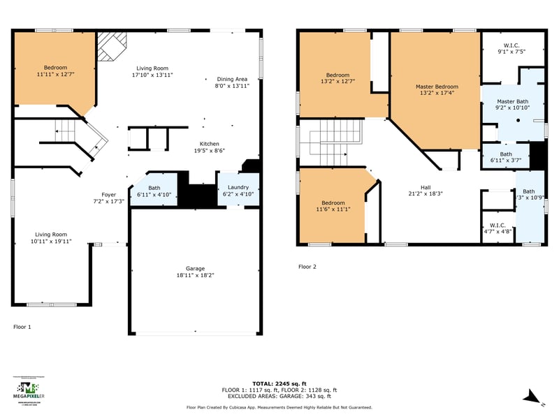 Floor plan 3 of 222 Dover Bluff Dr, Orange Park, FL 32073