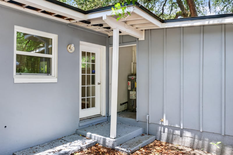 Side porch and entry door at 1928 Montmarte Dr, Jacksonville, FL 32210