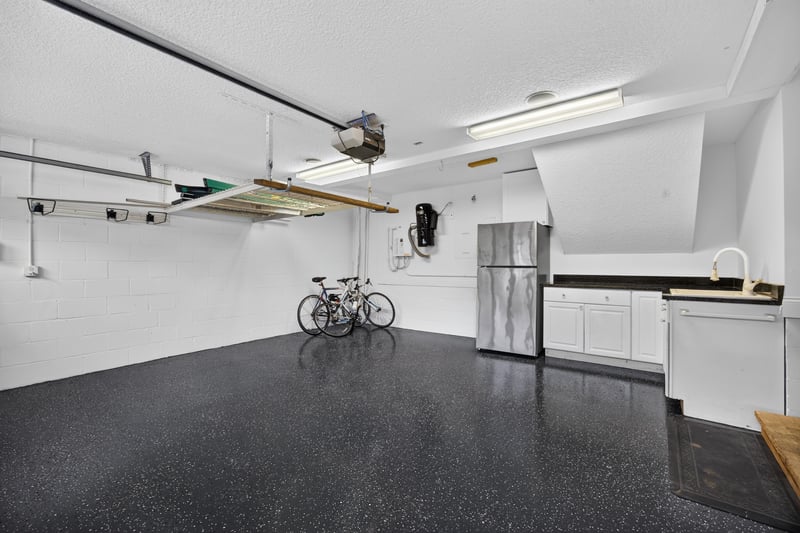 Garage with bicycle storage at 117 Island Cottage Way, St. Augustine, FL 32080