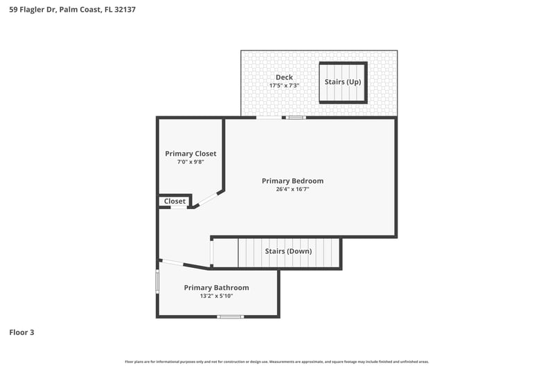 Floor plan 3 of 59 Flagler Dr, Palm Coast, FL 32137