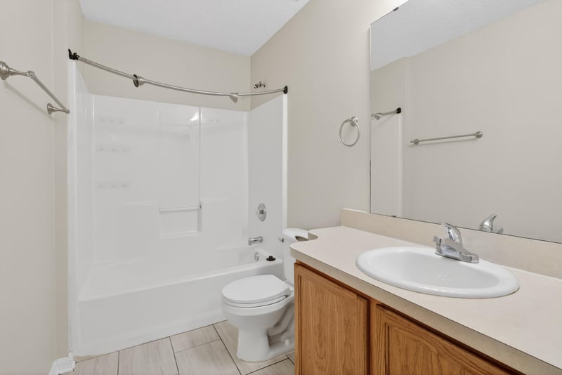 Bathroom with tub-shower combo and vanity at 1648 Glen Laurel Dr, Middleburg, FL 32068