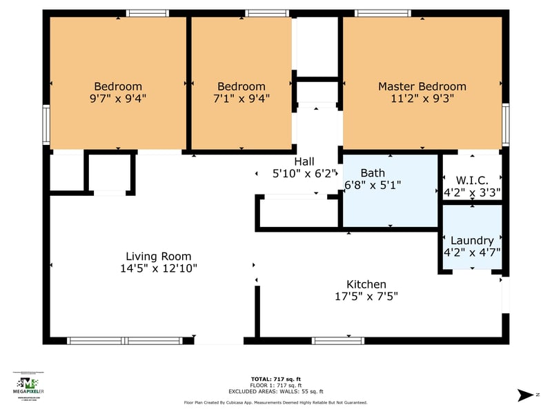 Floor plan 1 of 1682 Hiram St, Jacksonville, FL 32209