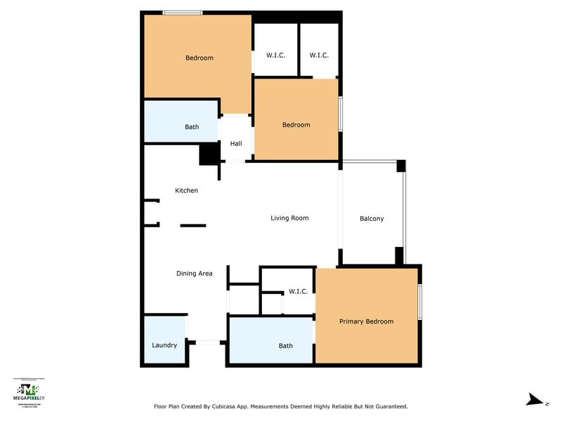 Floorplan at 8601 Beach Blvd #1223, Jacksonville, FL 32216