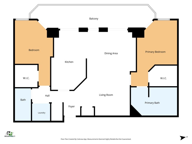 Floor plan 1 drawn by Megapixeler, Riverplace Blvd, Jacksonville