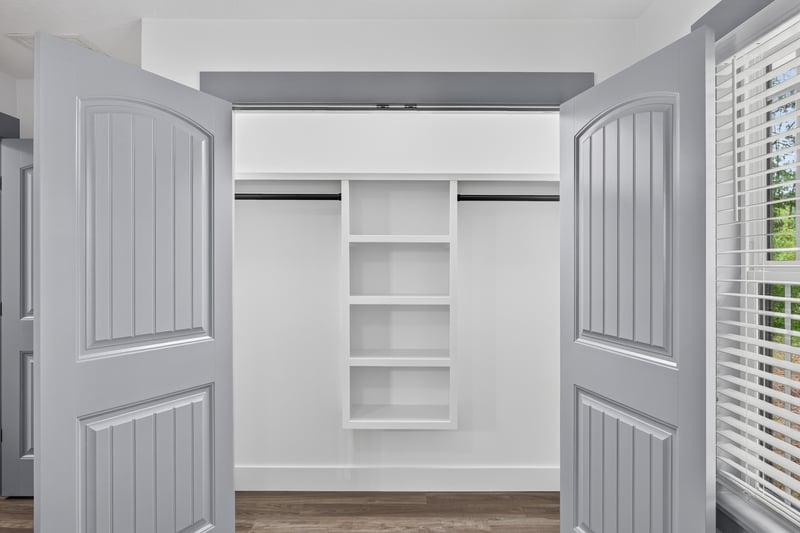 Closet with built-in shelving at 4800 Acacia St, Middleburg, FL 32068