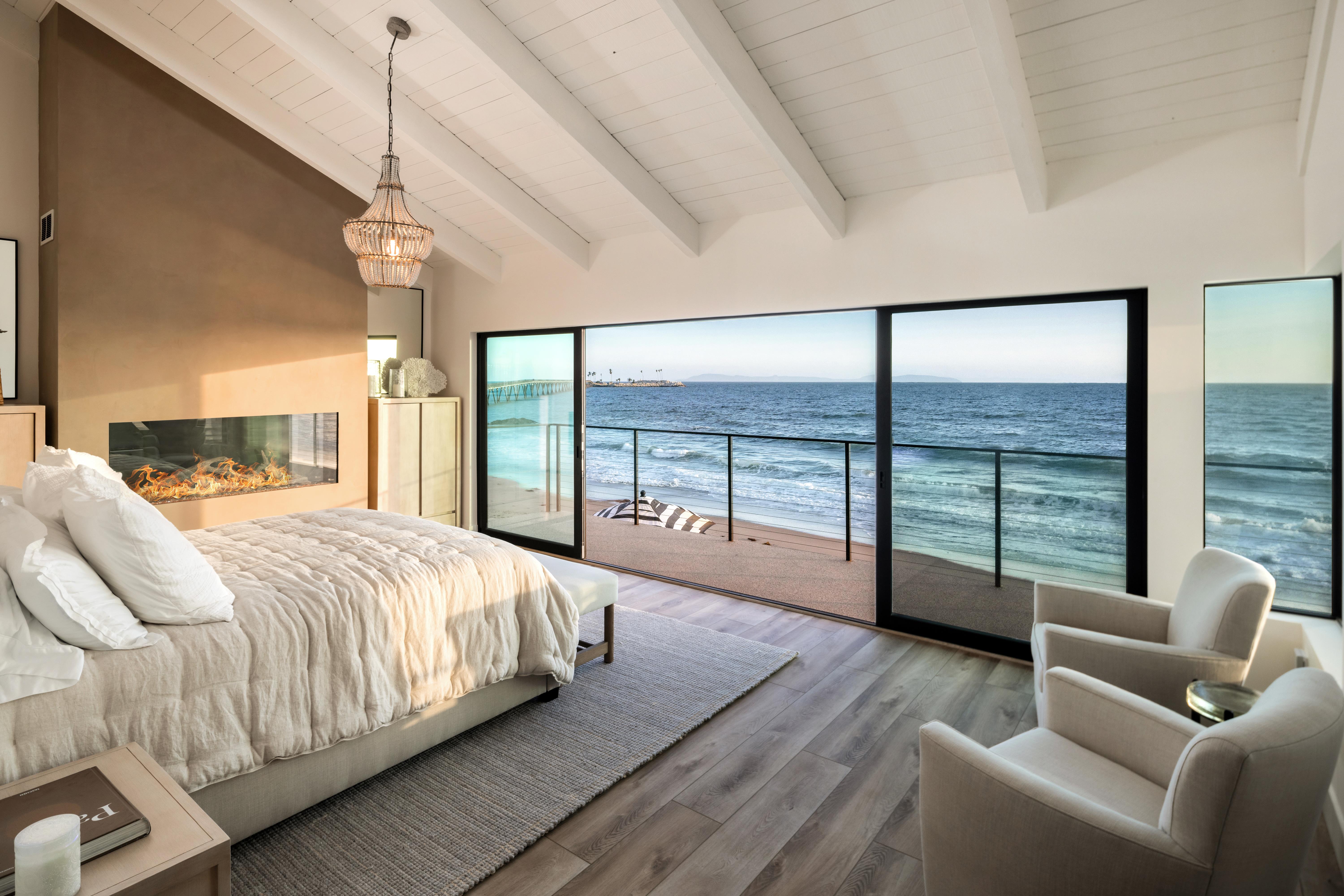 Real estate photography virtual tour of luxury coastal home at 6726 Breakers Way, Ventura — interior and exterior editorial stills document the interplay of natural light and ocean atmosphere throughout the residence. Our team captured still photography, aerial drone photography with Inspire 3 Cinema Drone, FPV clips, a cinematic property video with agent narration, a Matterport virtual tour, a Zillow Showcase, a true vertical social media reel, and floor plan scan throughout the early morning.