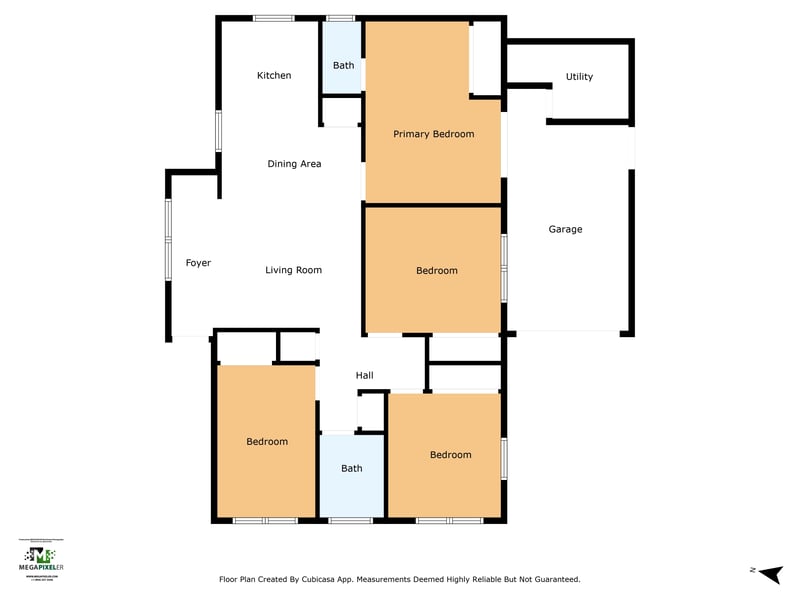 Floorplan at 4407 Melvin Cir E, Jacksonville, FL 32210