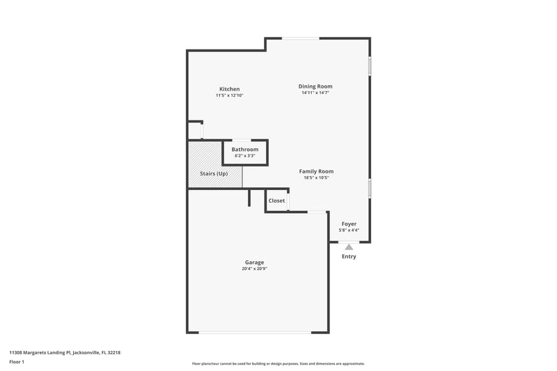 Floor plan 1 of 11308 Margarets Landing Pl., Jacksonville, FL 32218