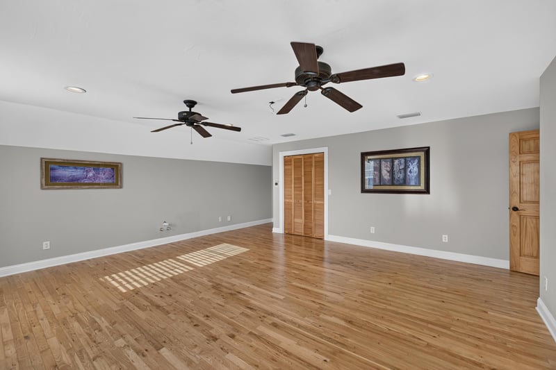 Bonus room with hardwood floors and wall art at 1735 Hagans Ridge Ct