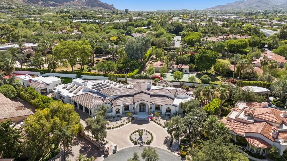 Aerial view of the estate, Paradise Valley