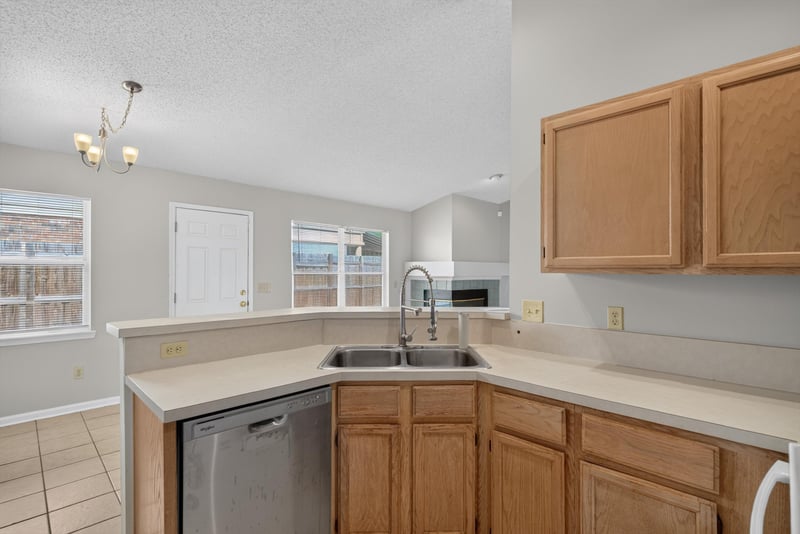 Kitchen sink with window view at 400 Ashcroft Landing Dr, Jacksonville, FL 32225