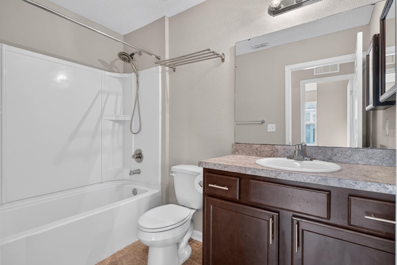 Bathroom with tub-shower combo at 7253 Townsend Village Ct, Jacksonville, FL