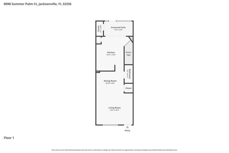 Floor plan 1 of 8098 Summer Palm Ct, Jacksonville, FL 32256