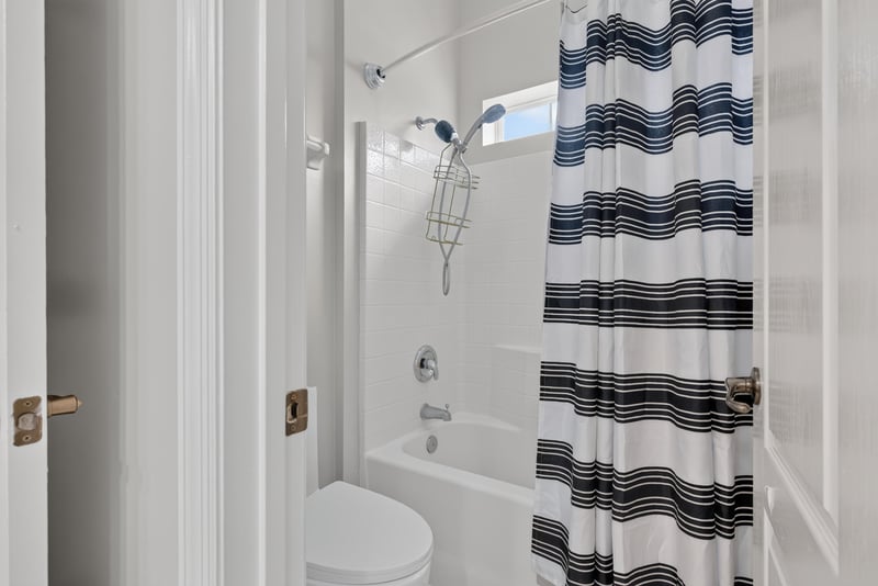 Bathroom shower with curtain at 4109 Eagle Landing Pkwy, Orange Park, FL 32065