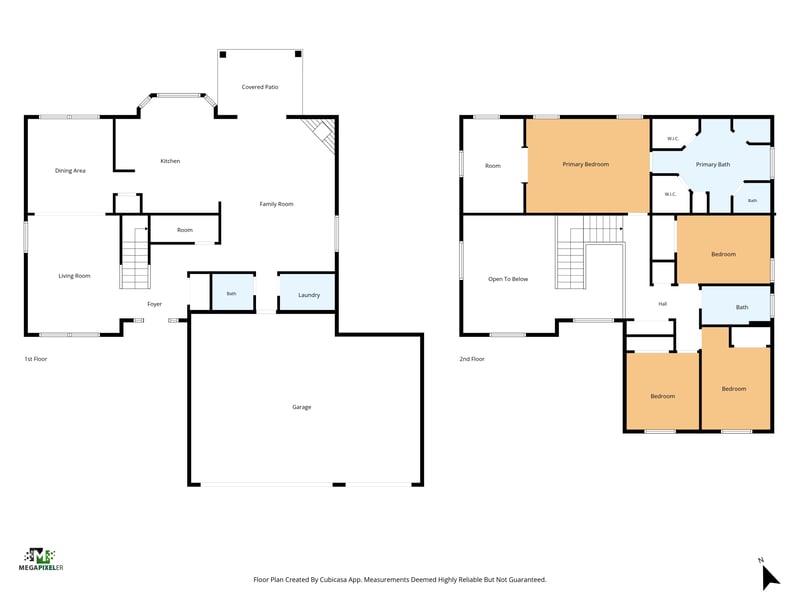 Floor plan 5 drawn by Megapixeler, Sparrow Branch Cir, Jacksonville