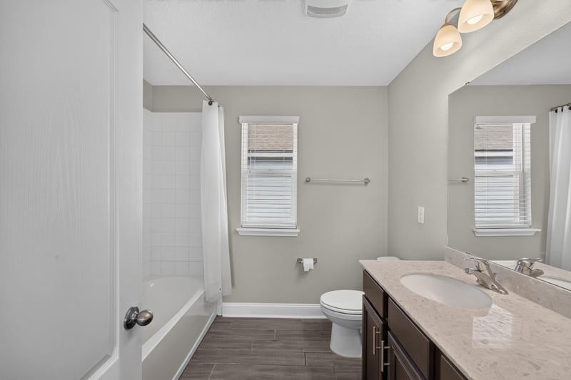 Bathroom with double sink vanity at 331 Millerstone Dr, St. Augustine, FL 32092