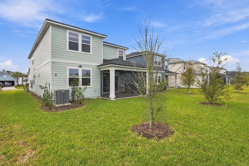 Rear exterior view of home, photographed by Megapixeler on Torres Trace, St. Augustine