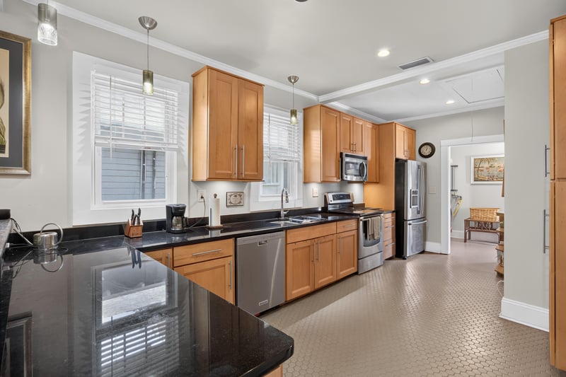 Breakfast nook with table and windows near the kitchen at 1555 Belmonte Ave, Jacksonville, FL 32207
