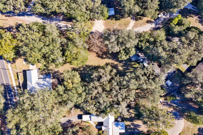 Lot 2 - Aerial Top-Down no Marking at Nelsons Point, Keystone Heights, FL 32656