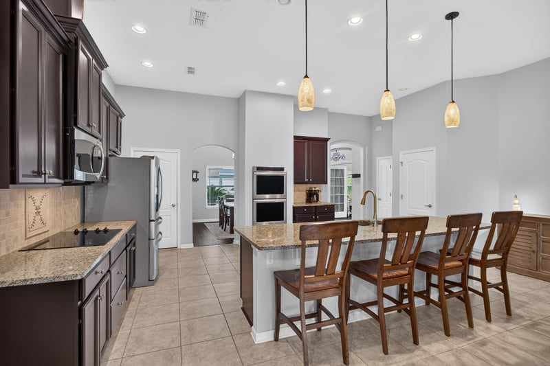 Kitchen view toward wall oven and cabinetry at 538 Porta Rosa Circle, St. Augustine, FL 32092