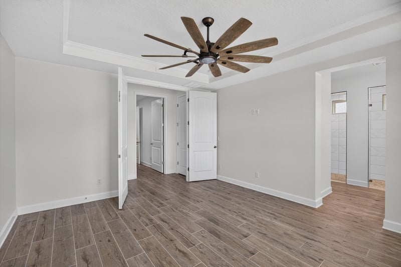 Bedroom and hallway view at 855 Flach Dr, St. Johns, FL