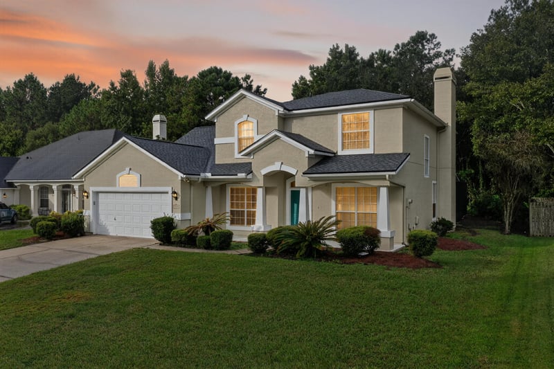 Front Twilight at 1908 Tuscan Oaks Ct, Orange Park, FL 32003