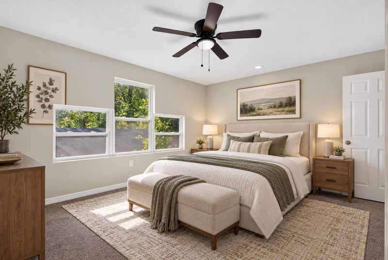Bedroom with natural light, photographed by Megapixeler on Lem Turner Rd, Jacksonville