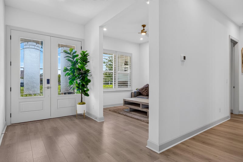 Foyer opening into the living room at 785 Back Creek Dr, St. Augustine, FL 32092