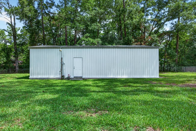 Metal outbuilding exterior on the property at 5843 Ovella Rd, Jacksonville, FL 32244