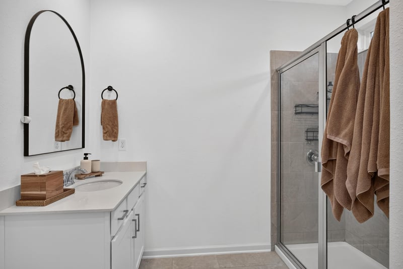 Primary bathroom walk-in shower at 93 Lochloosa Ct, St. Johns, FL 32259