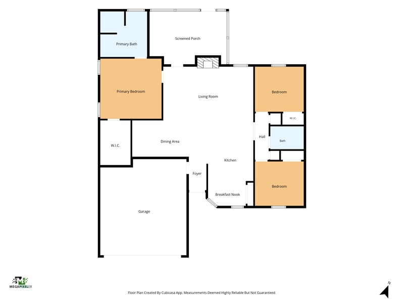 Floor plan 1 drawn by Megapixeler, Orangewood St, Middleburg