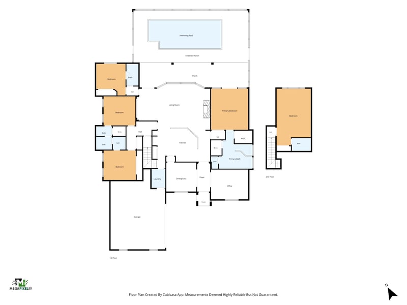 Floor plan 4 drawn by Megapixeler, Spring Hill Ct, Orange Park