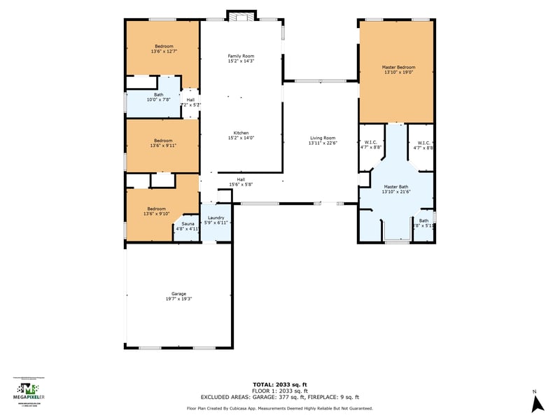 Floor plan 1 of 1806 Royal Fern Ln, Orange Park, FL 32003