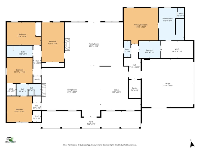 Floor plan 1 of 3452 Rustic Oak Trail, Middleburg, FL 32068