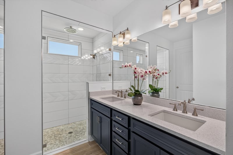 Bathroom vanity with window at 855 Flach Dr, St. Johns, FL