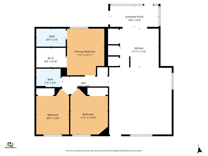 Floorplan at 9745 Touchton Rd #1105, Jacksonville, FL 32246