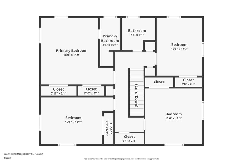 Floor plan 3 of 3333 Heathcliff Ln, Jacksonville, FL 32257