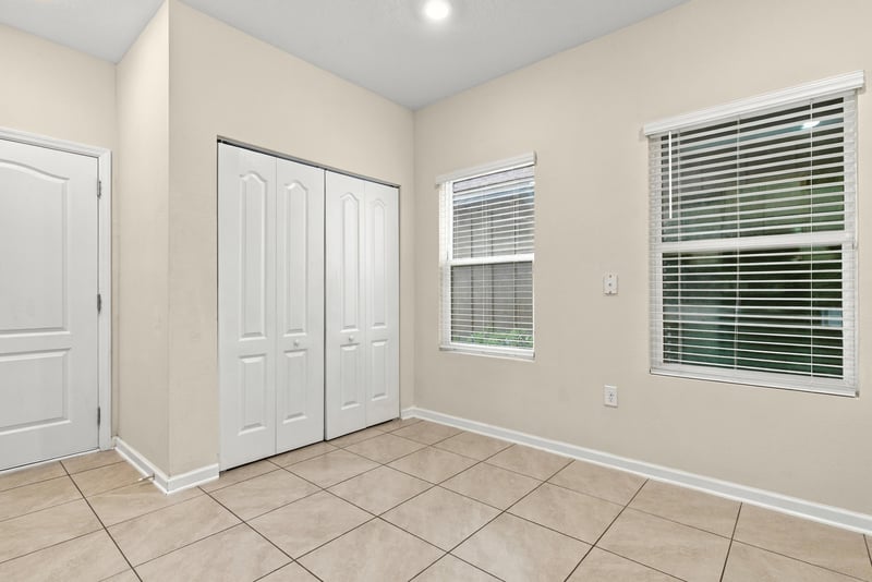 Dining nook staged with small table and chairs at 9555 Star Dr, Jacksonville, FL 32256