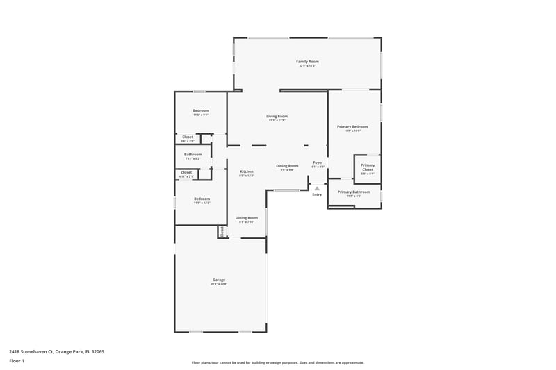 Floor-1 3 at 2418 Stonehaven Ct W, Orange Park, FL 32065