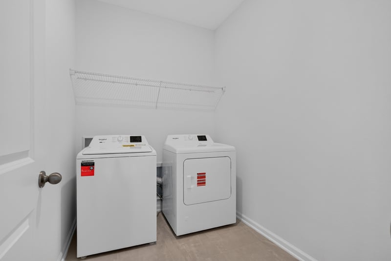 Closet with hanging rod and shelving at 269 Bluegrass Wy, St. Augustine, FL 32092