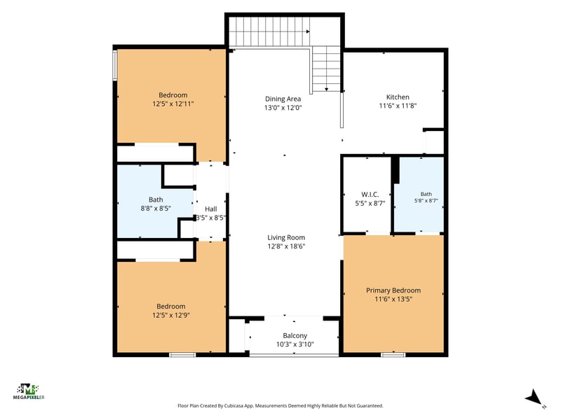 Floor plan 5 drawn by Megapixeler, Deer Lodge Cir, Jacksonville